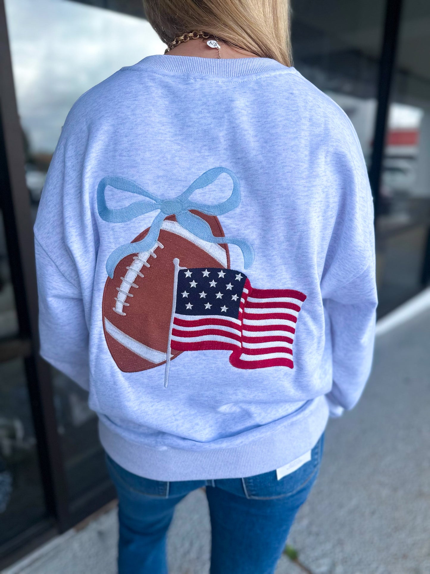 America + Football Sweatshirt