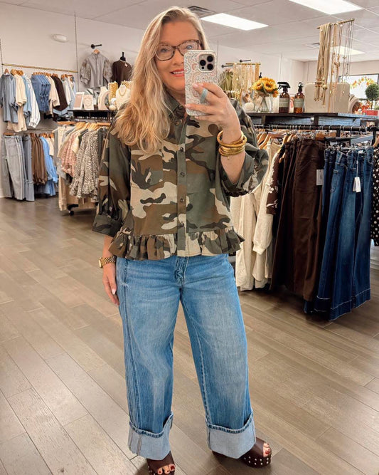 Camo Please Top