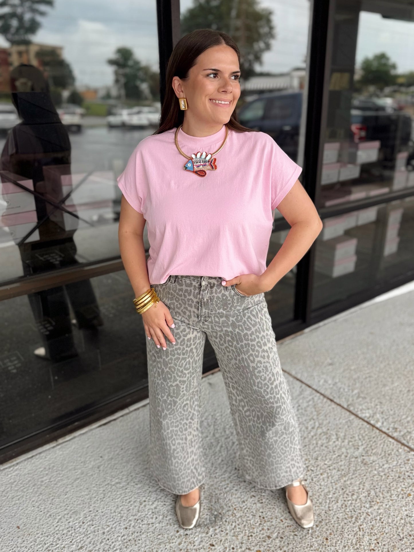 Oversized Muscle Tee - pink