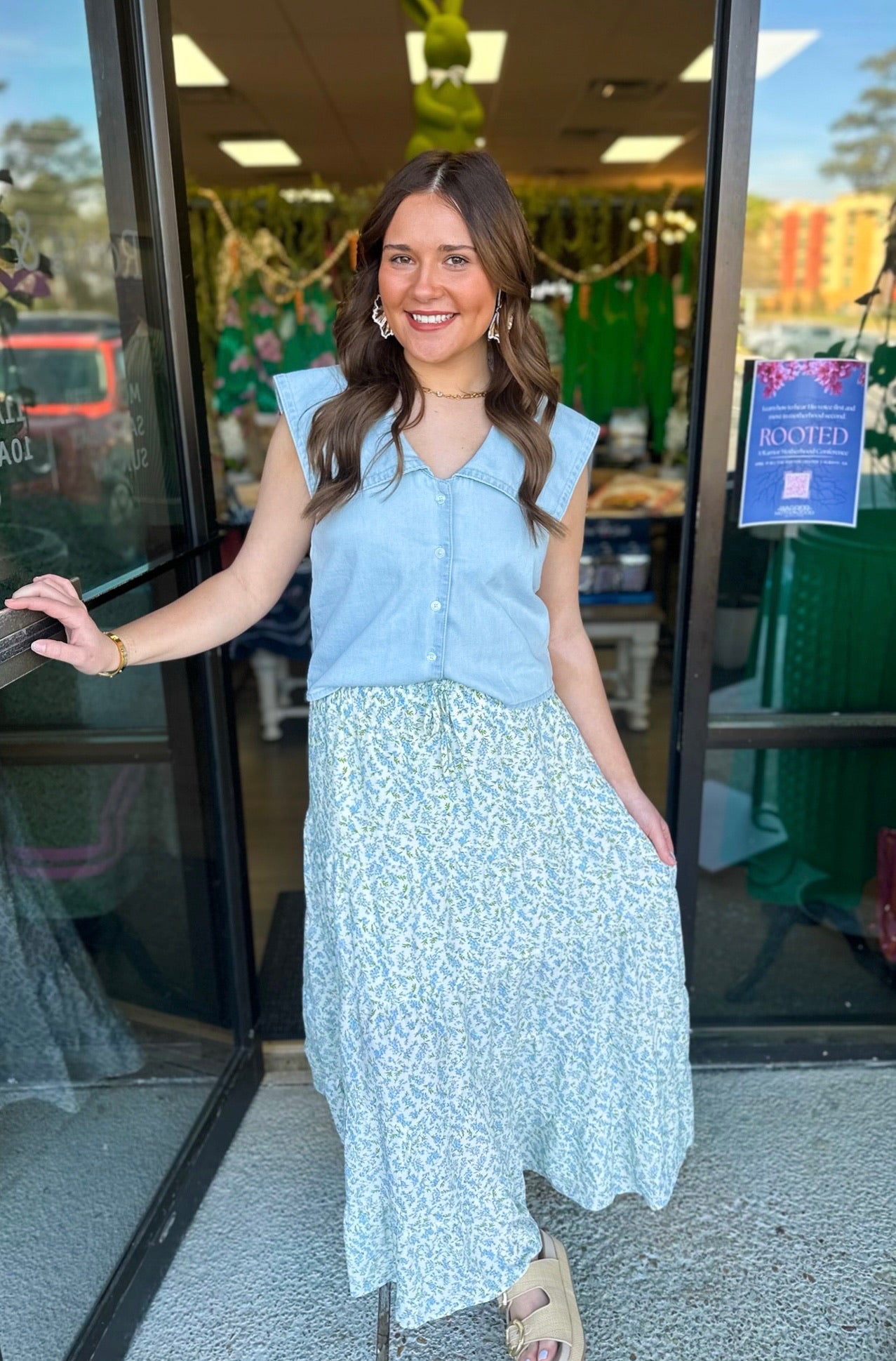 Smooth Sailing Top - light denim