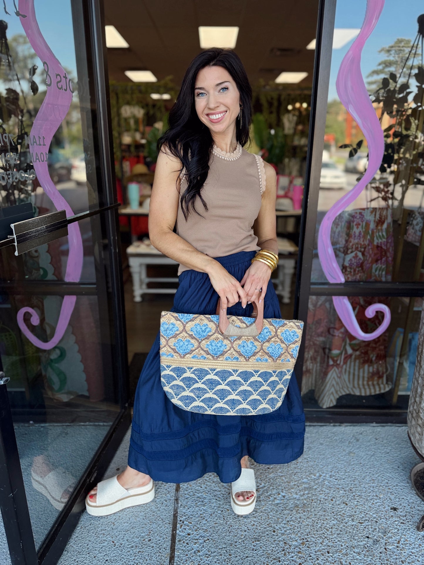 Swing On Skirt - Navy