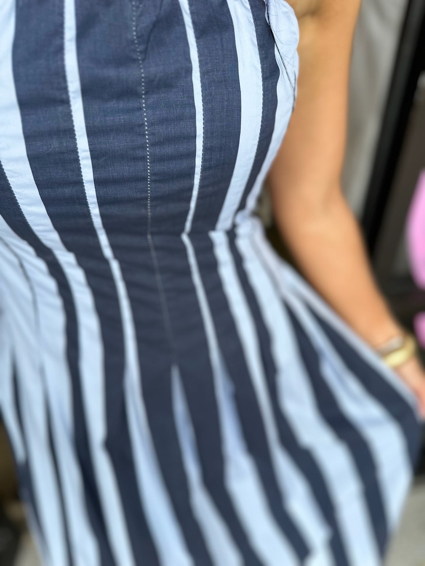 Gameday Flare Midi - navy mix
