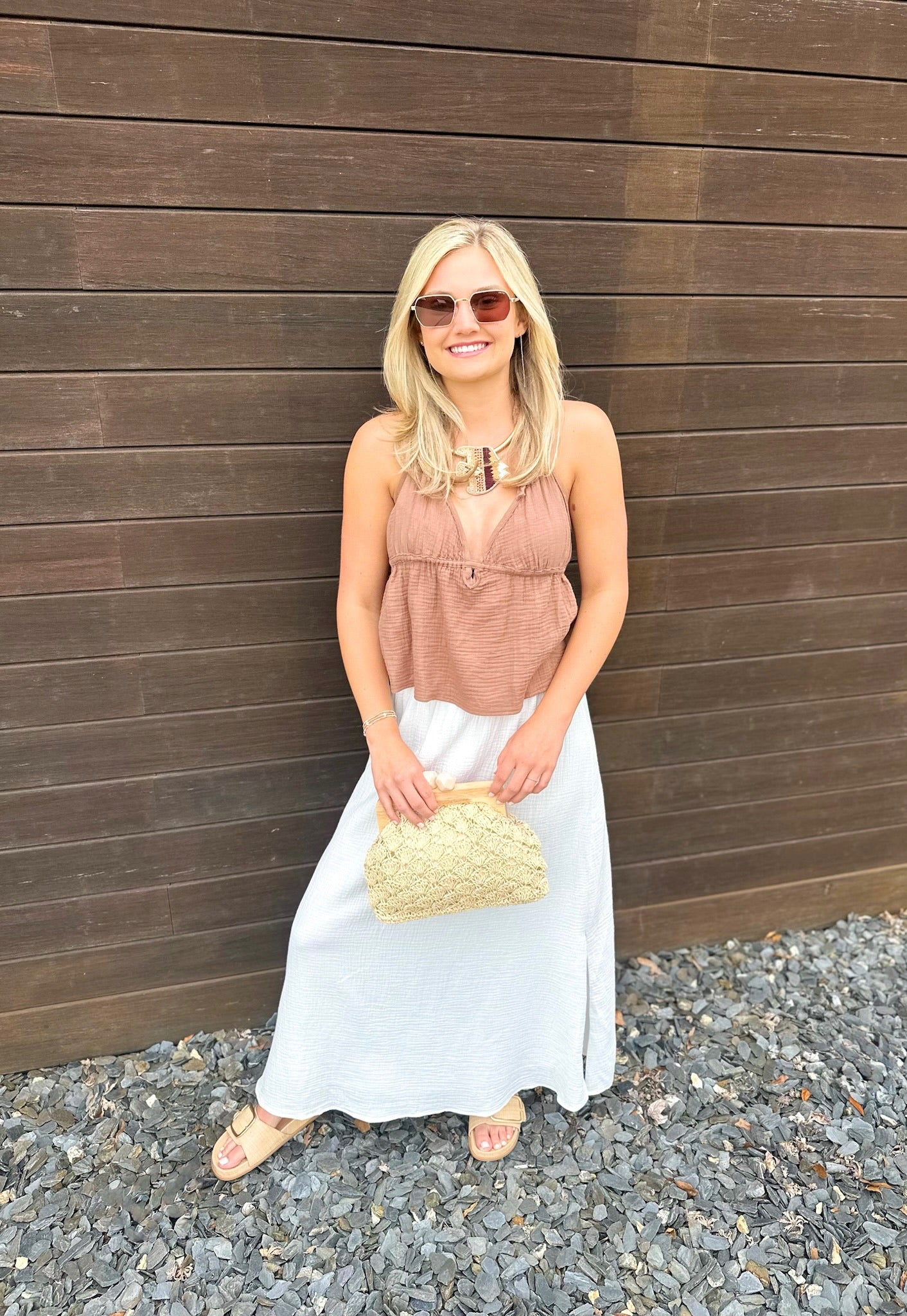 Maria Halter Top - tiramisu