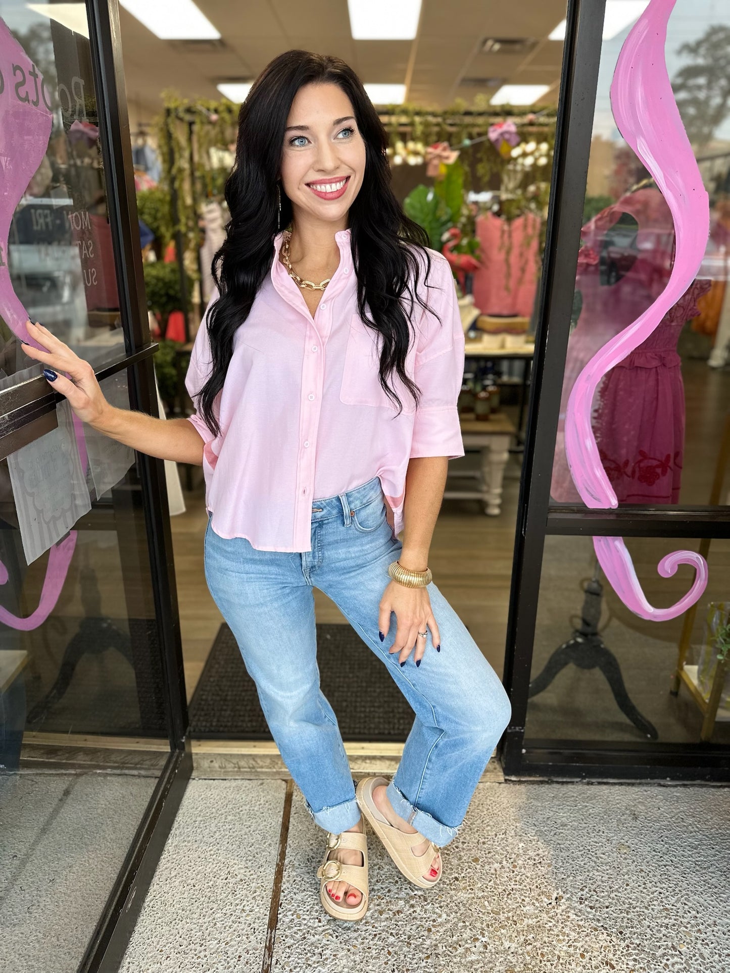 Alana Top - cotton candy