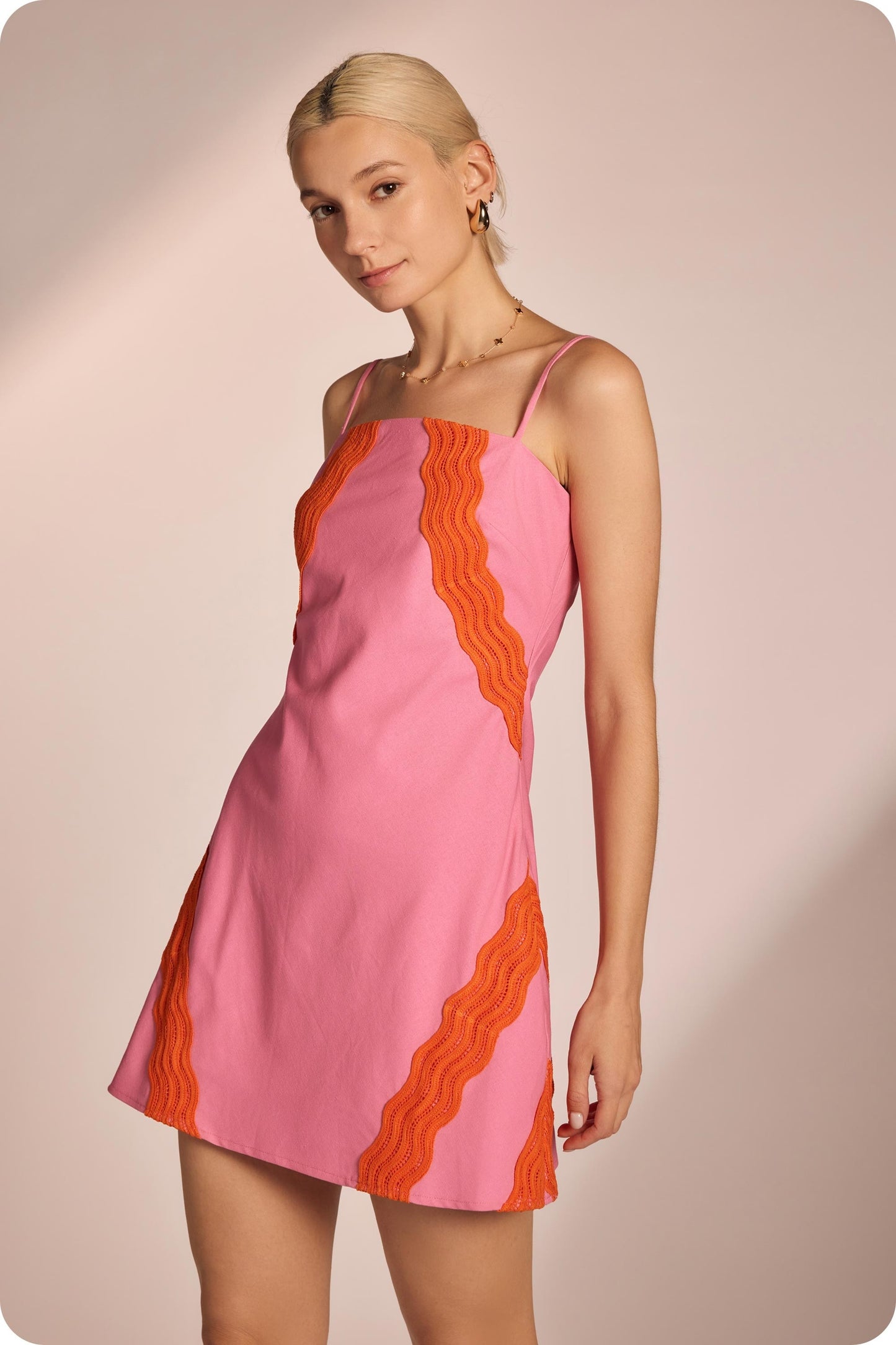 Wavy Baby- Pink/Orange