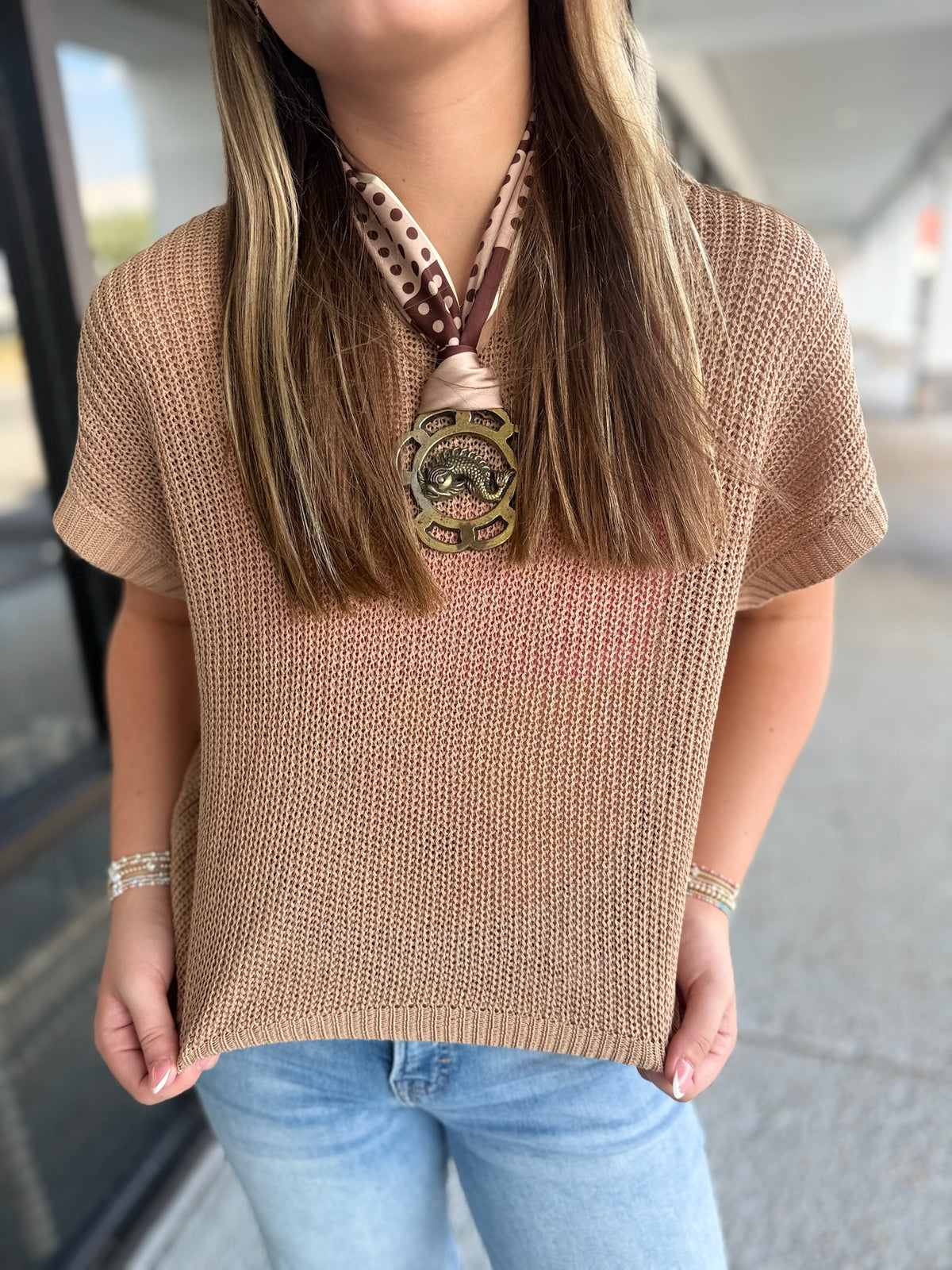 Madden Sweater Top - brown