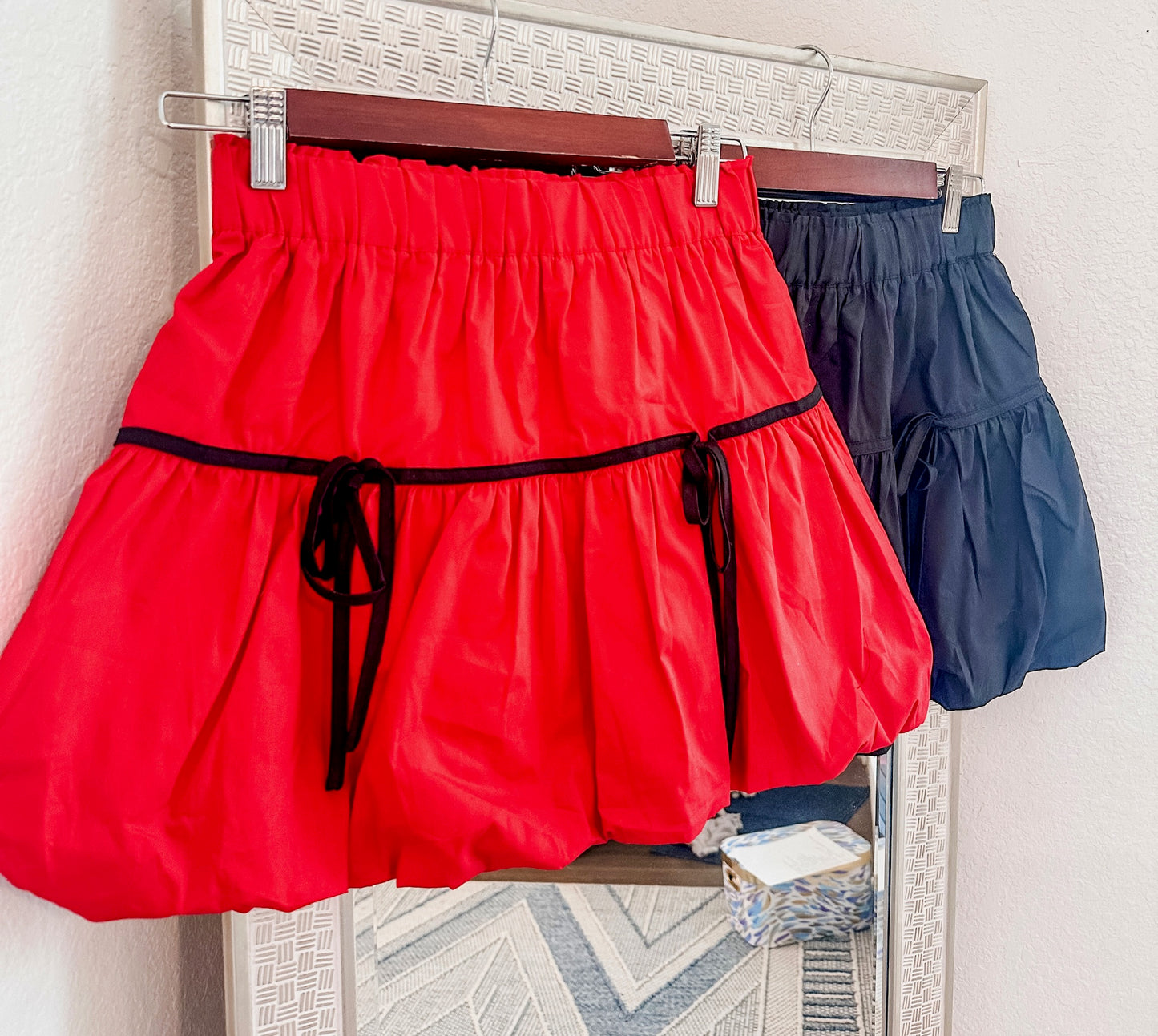 Game Day Loving Skirt - Red/black