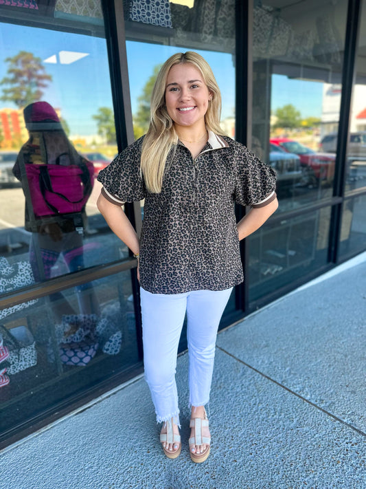 Leopard Babe Top