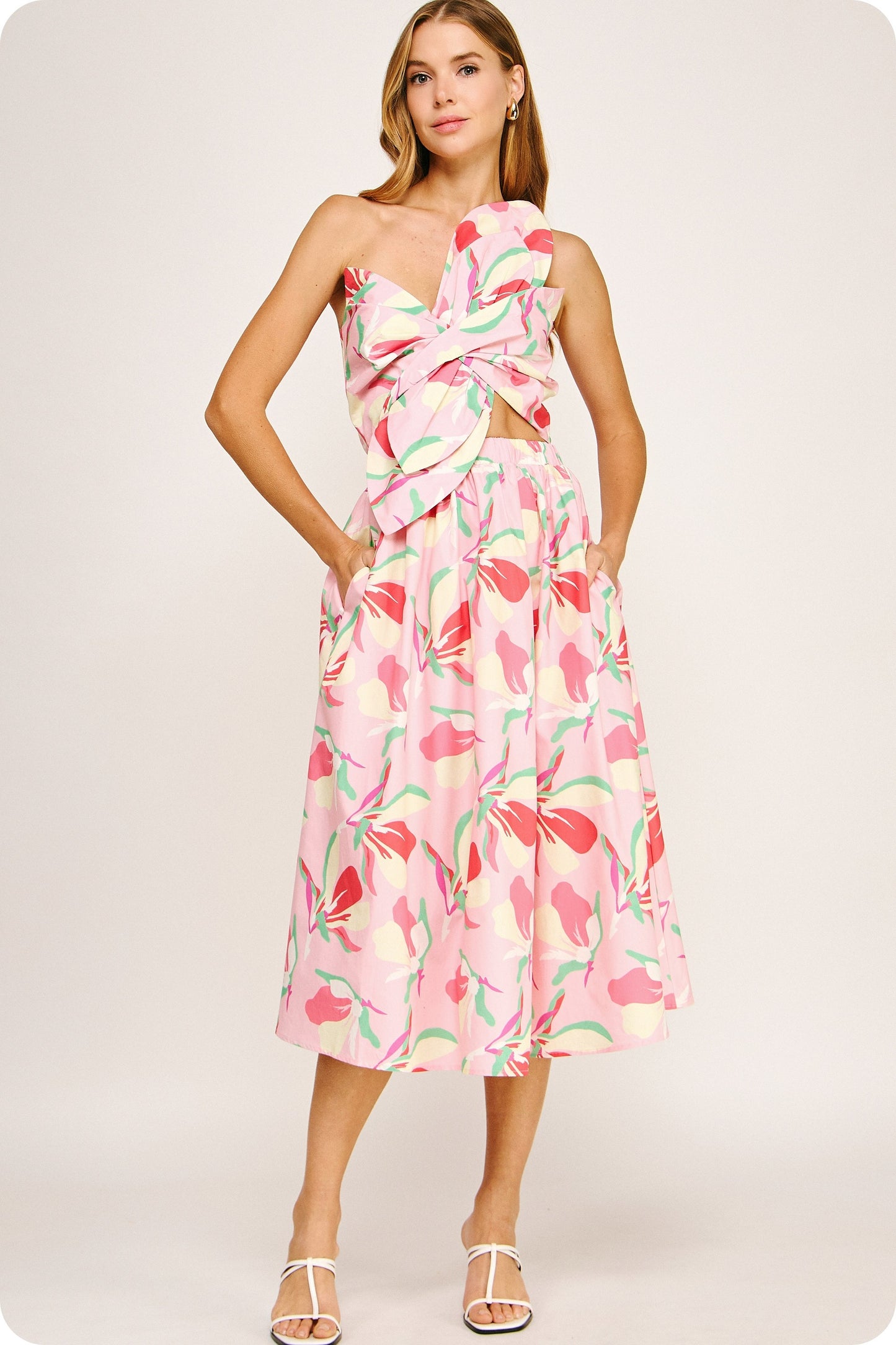 Jillian Midi - pink multi