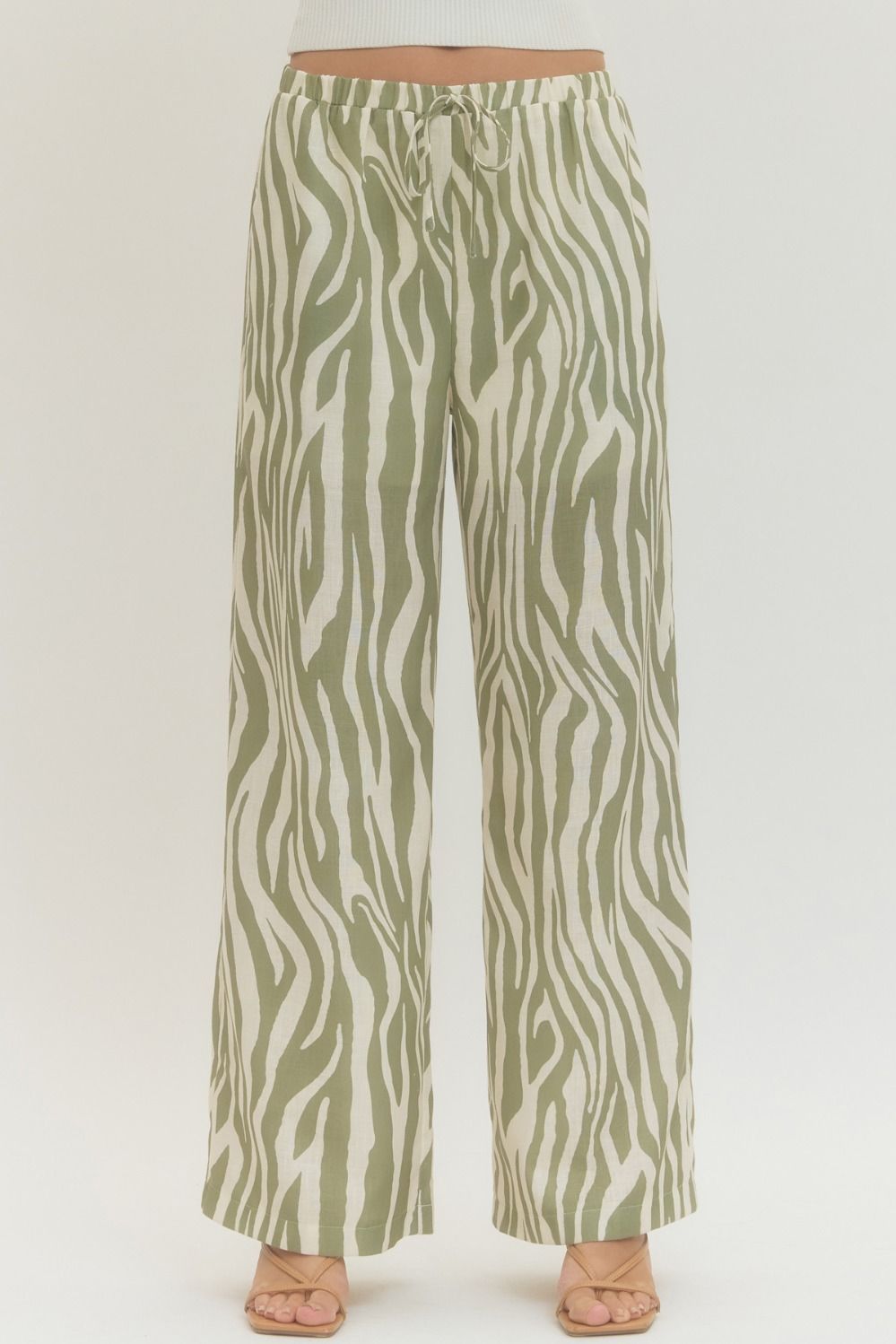 Seeing Stripes Pants - Sage