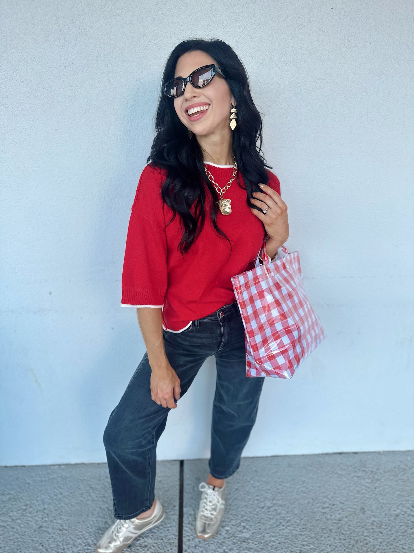 Halftime Cutie Top - red