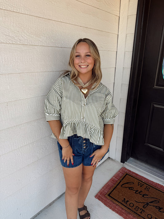 Striped Babe Top