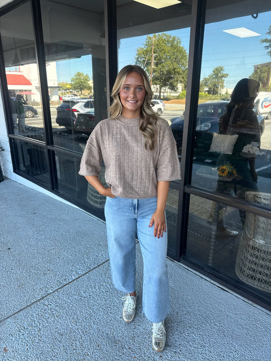Coffee Date Knit - mocha