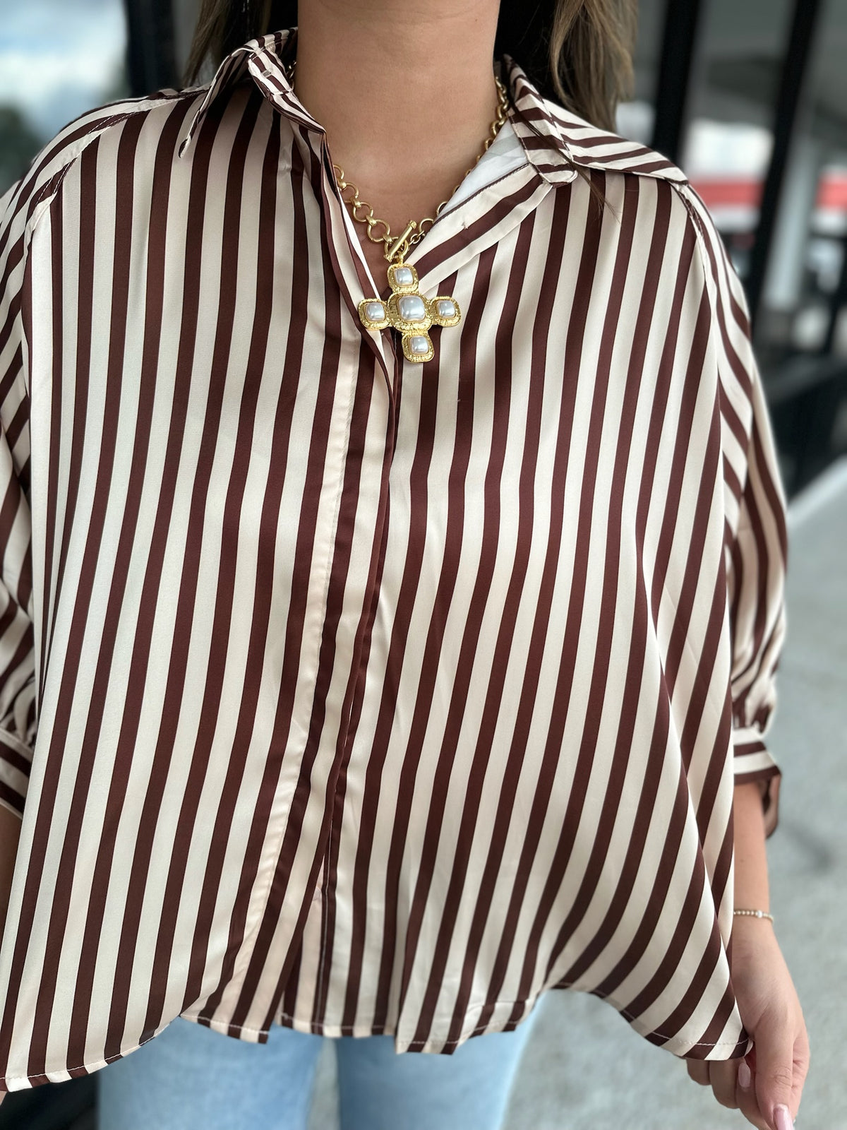 September Top - brown
