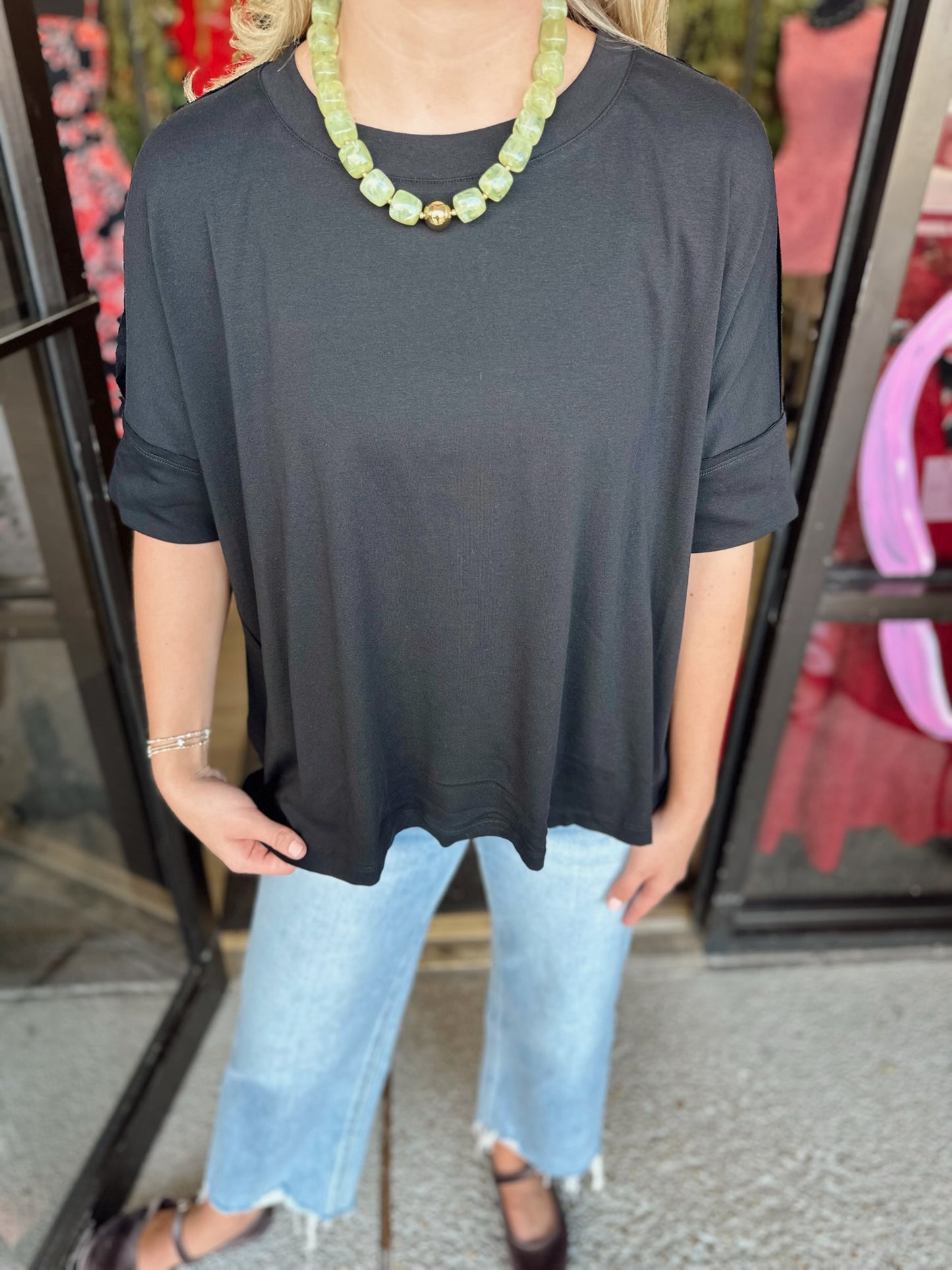 Basic Girly Top - black