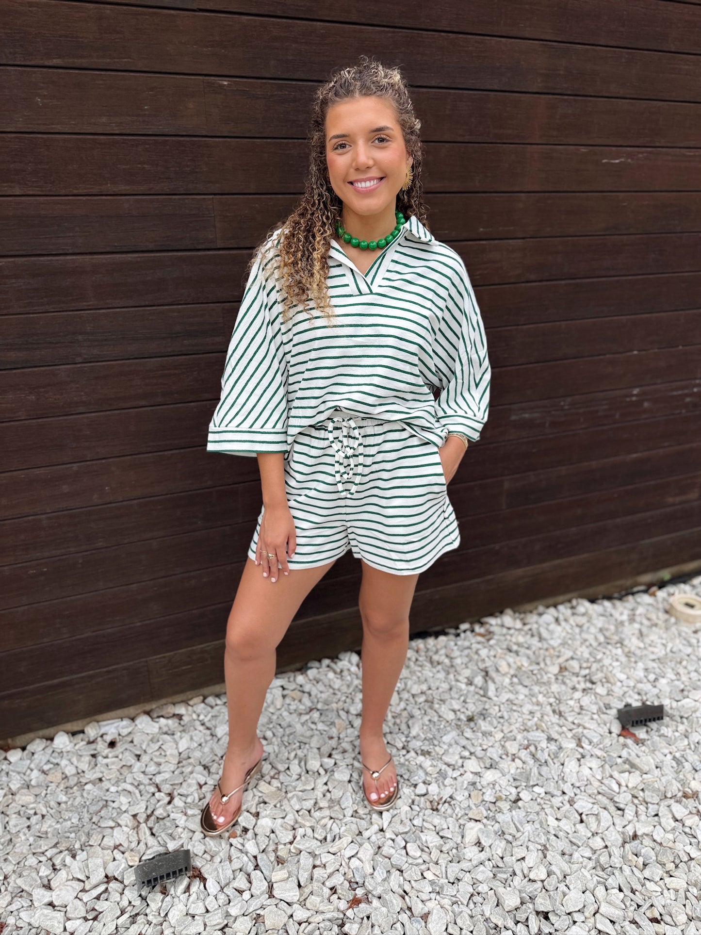 Chandler Stripe Set - green
