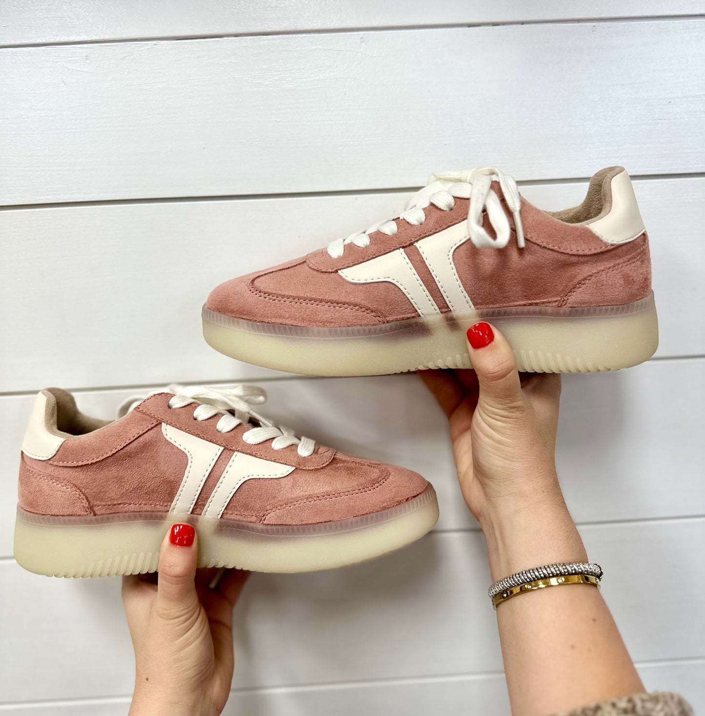 Poppy - Dust Pink Suede