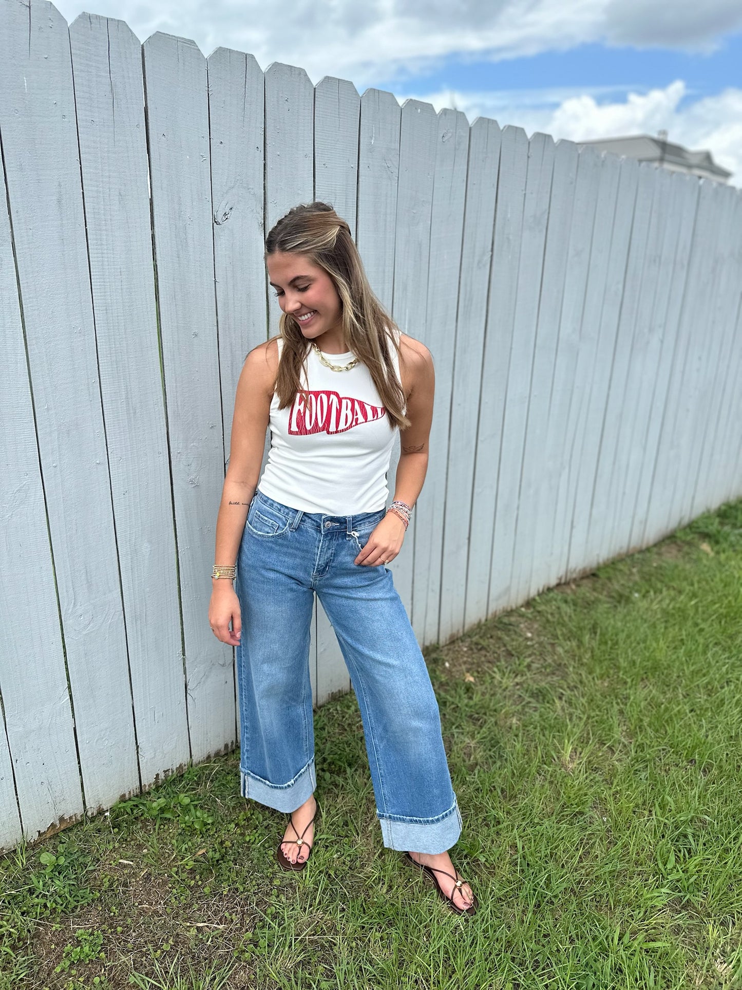 Football Tank Top - red