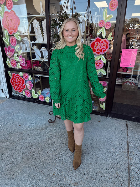 Hanging out Dress - green