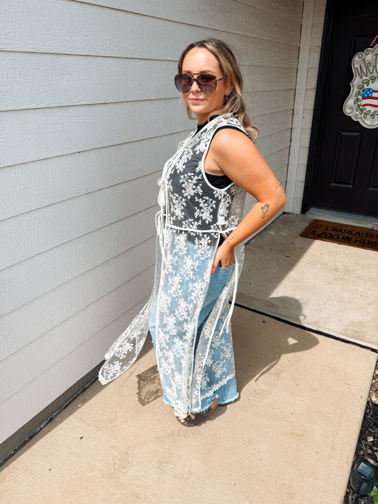 Western Dreams Lace Vest
