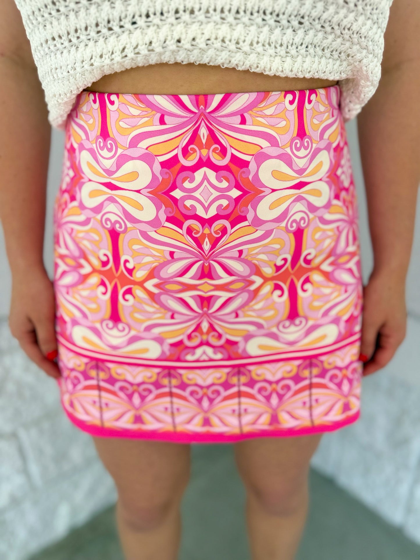 Vacay Mode Skort - pink mix