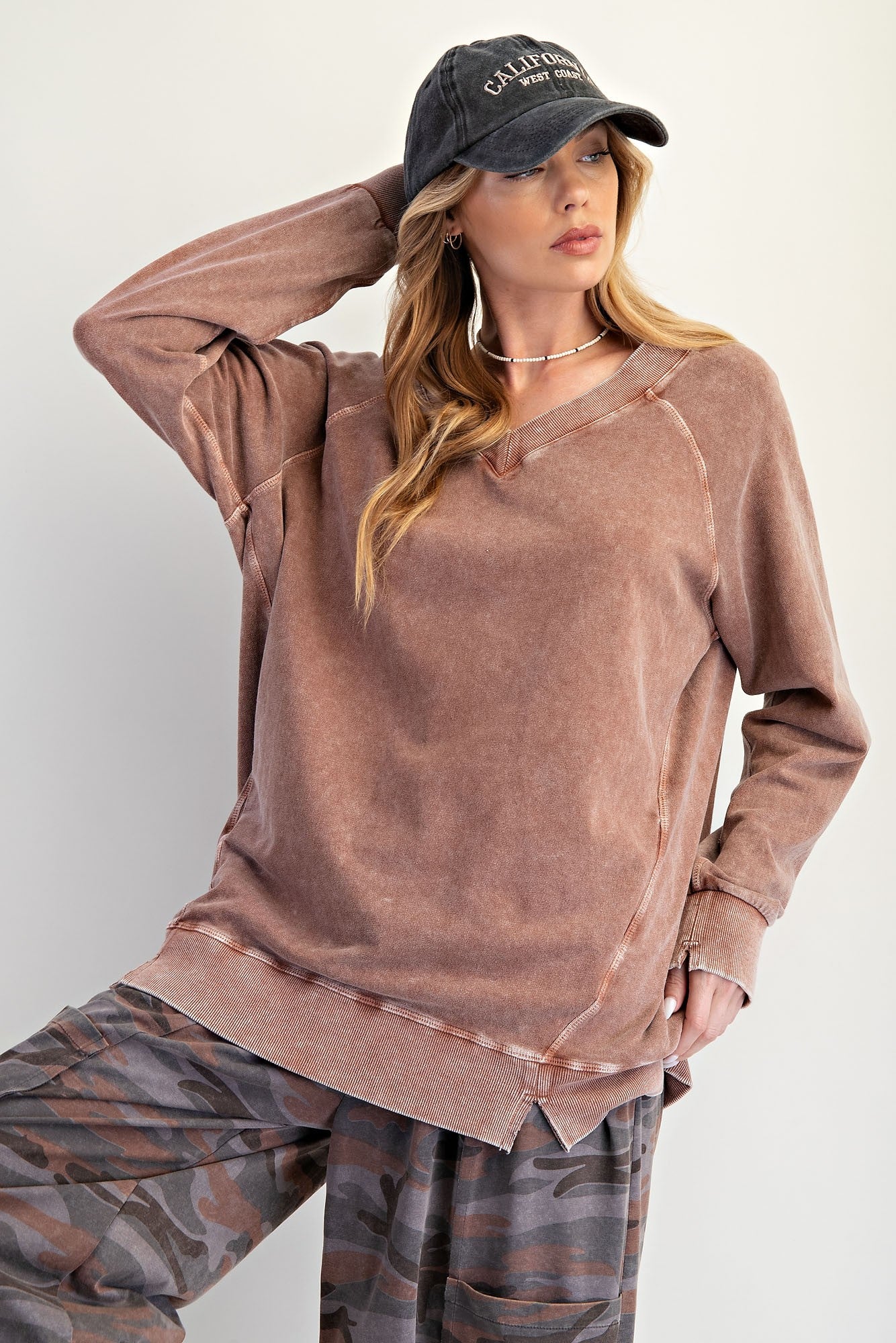 Terry Pullover Top