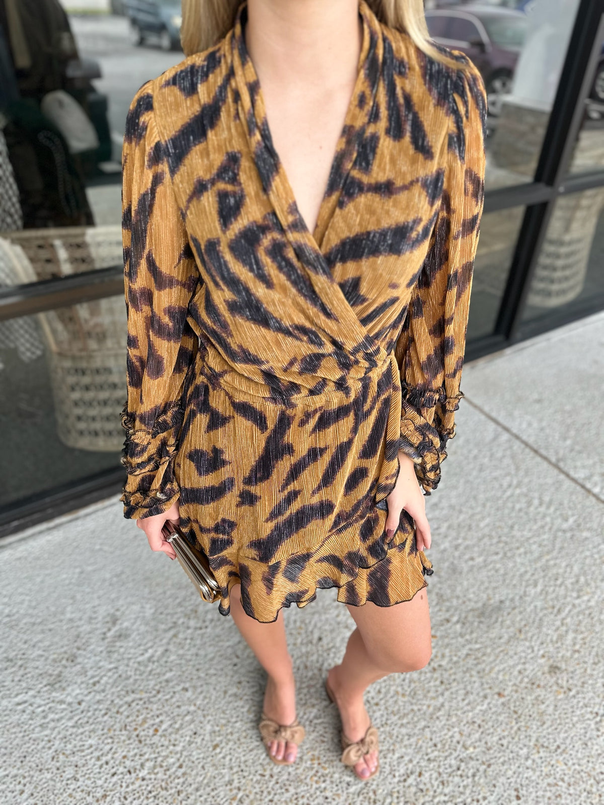 Wild Run Dress - gold/black