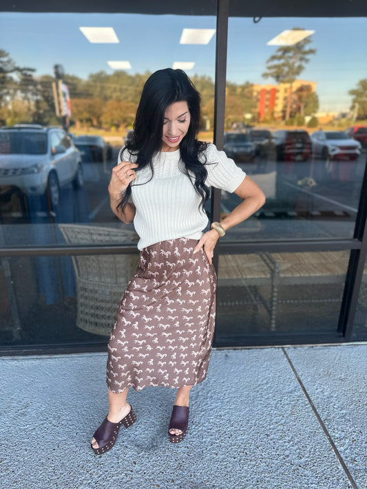 Saddle Up Horse Skirt