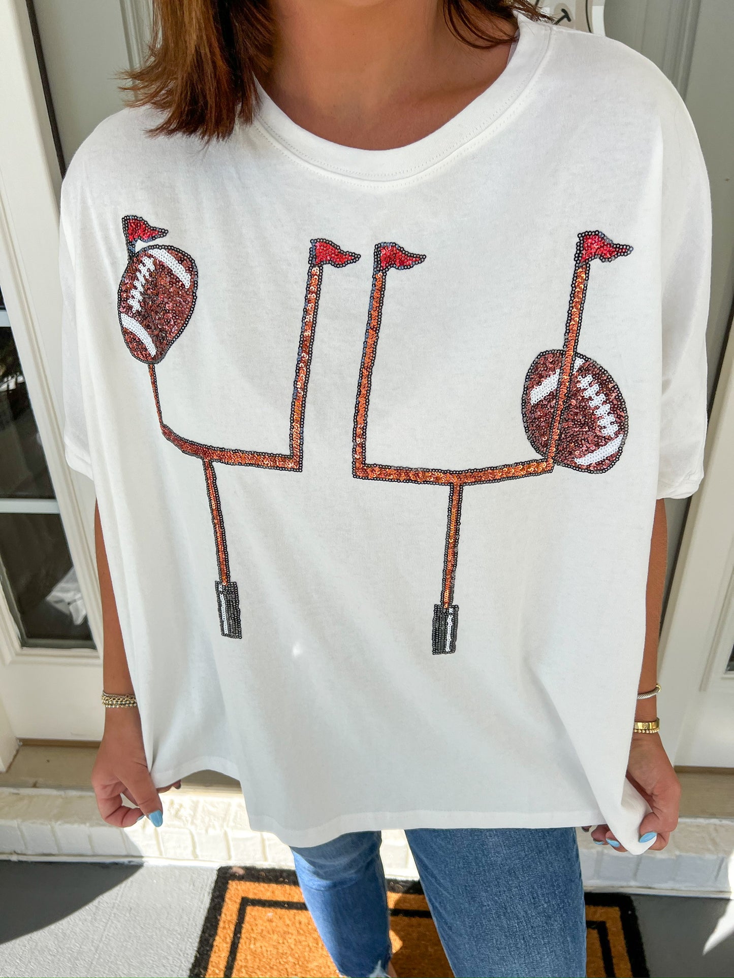 Gameday Ready Top - white football goal