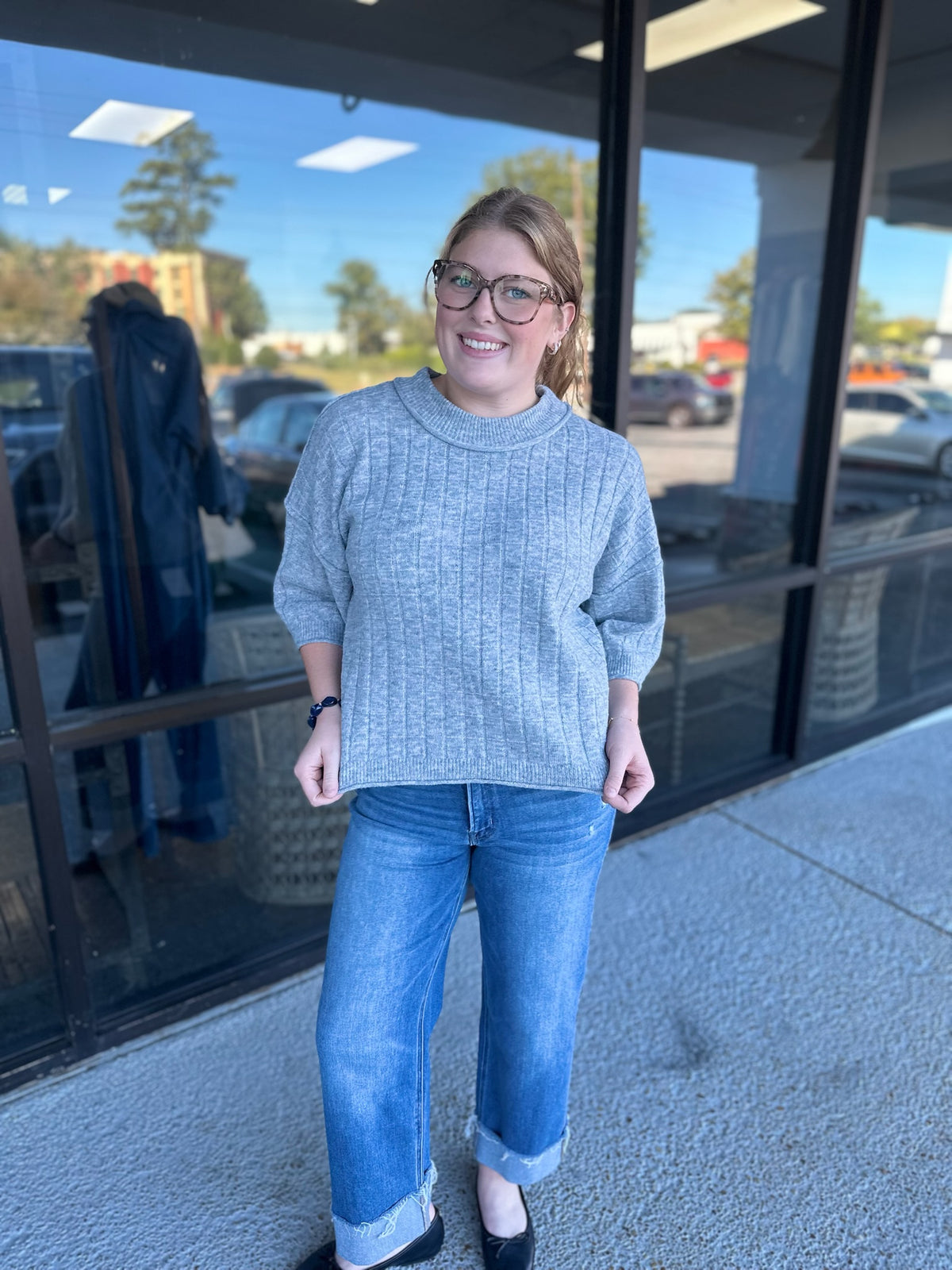 Coffee Date Knit - gray