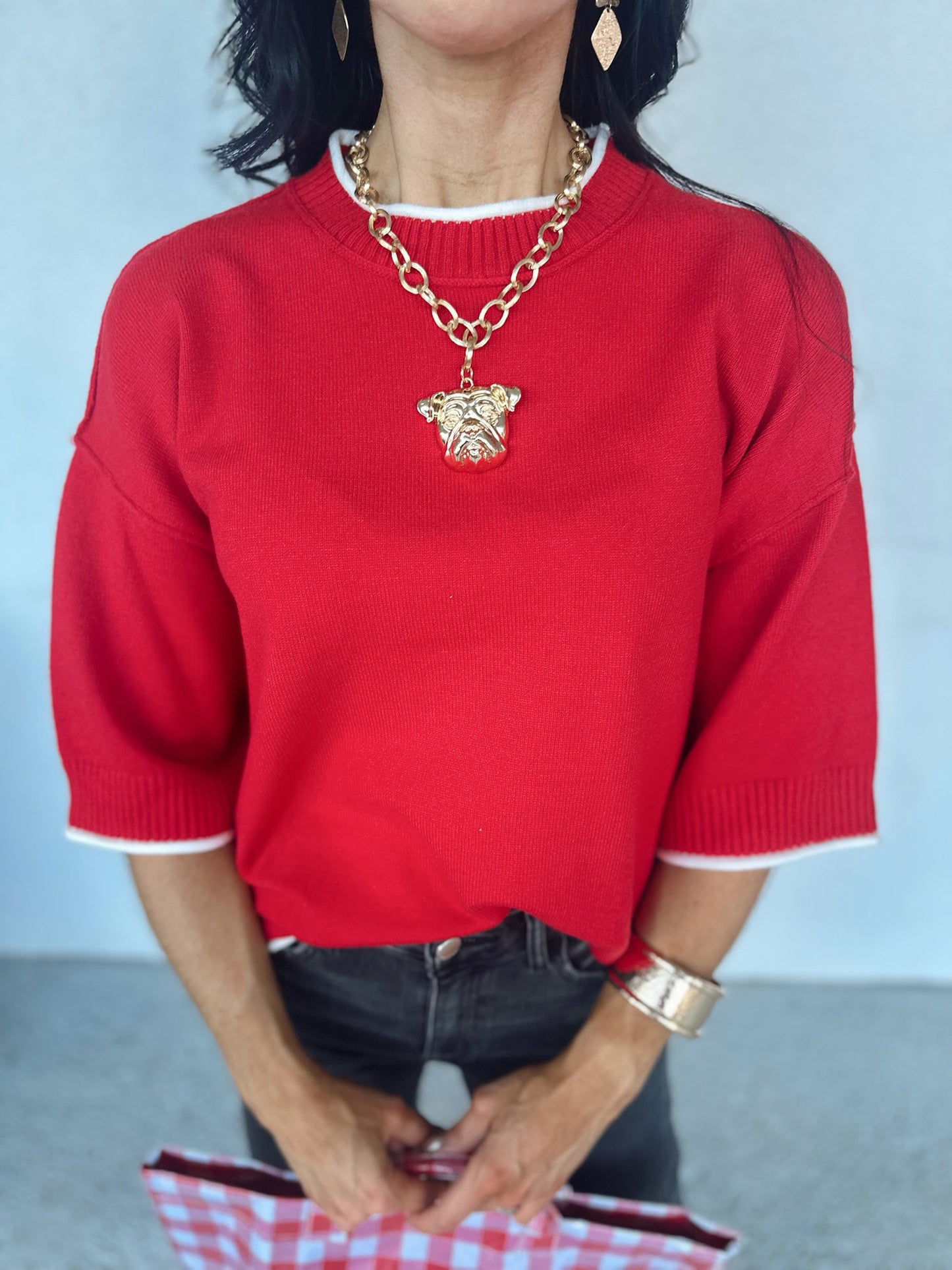 Halftime Cutie Top - red