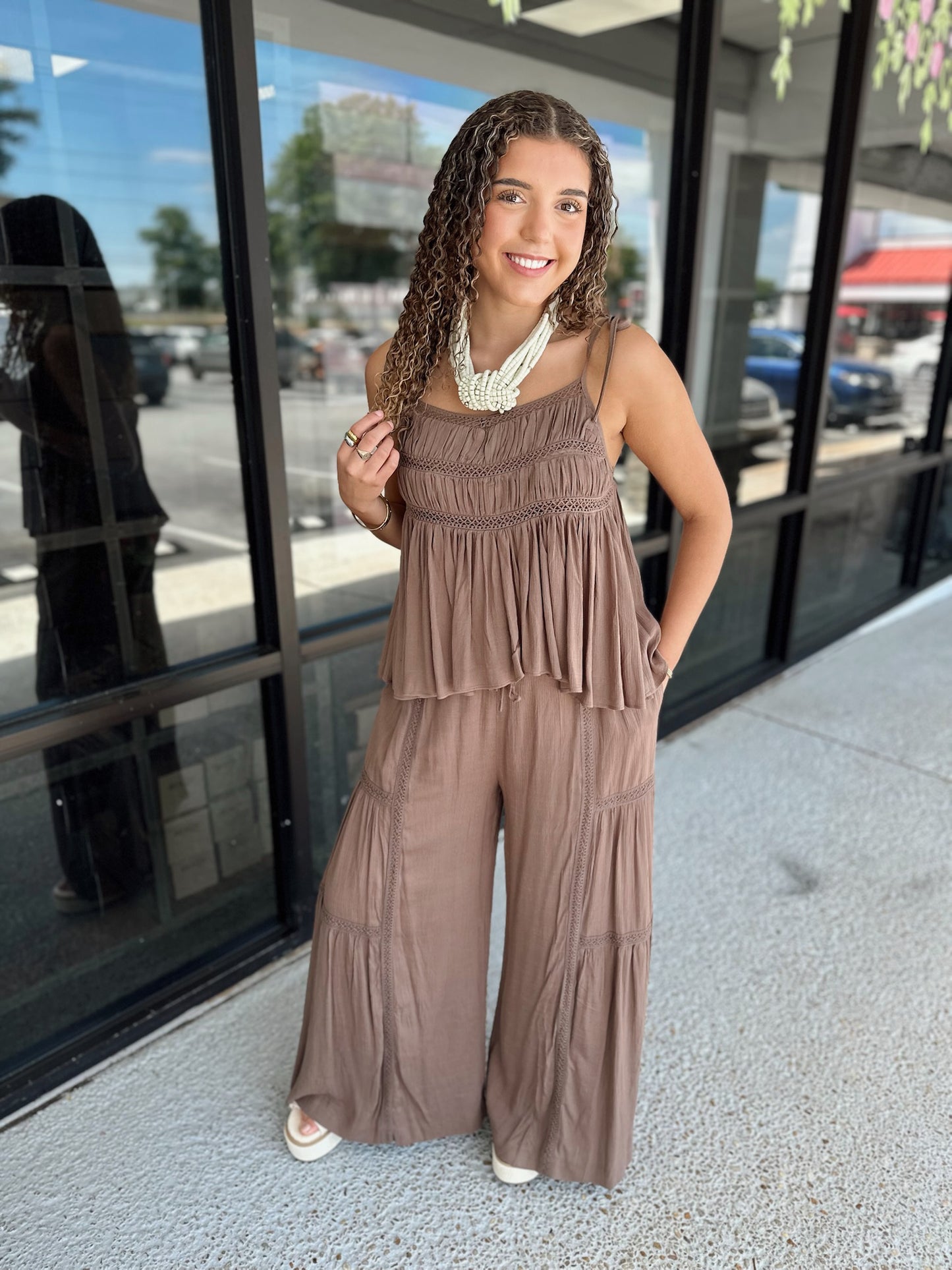 Wilma Set Top - Ice Mocha
