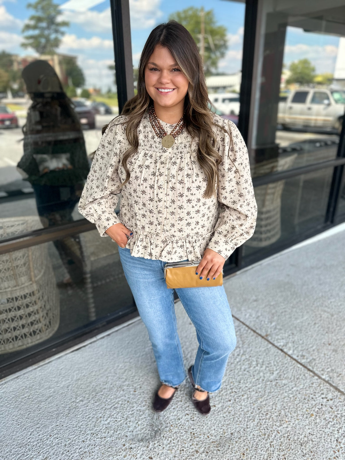 Southern Belle Top - brown/mocha