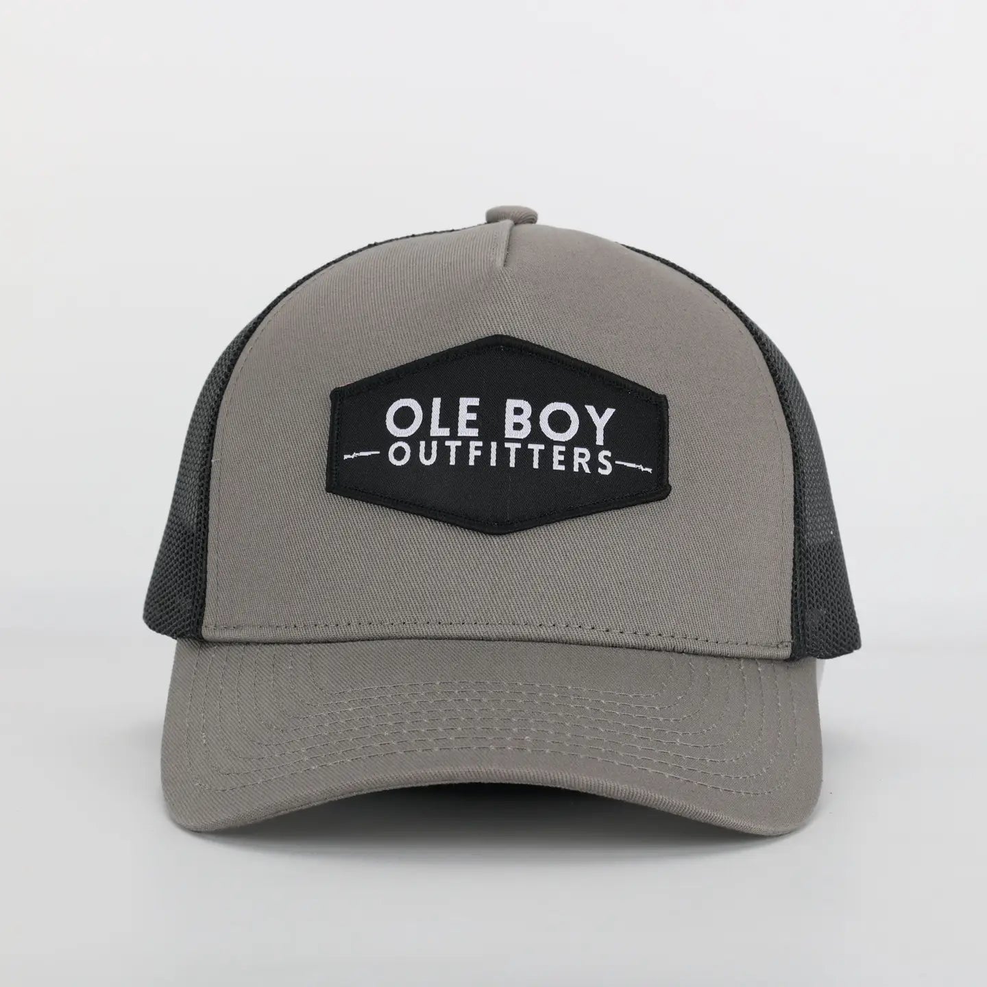 Ole Boy Grey/Black Classic Logo Patch Hat