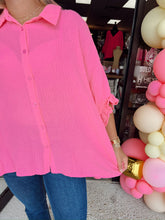 Load image into Gallery viewer, Scalloped Ruffle Top - bubble gum
