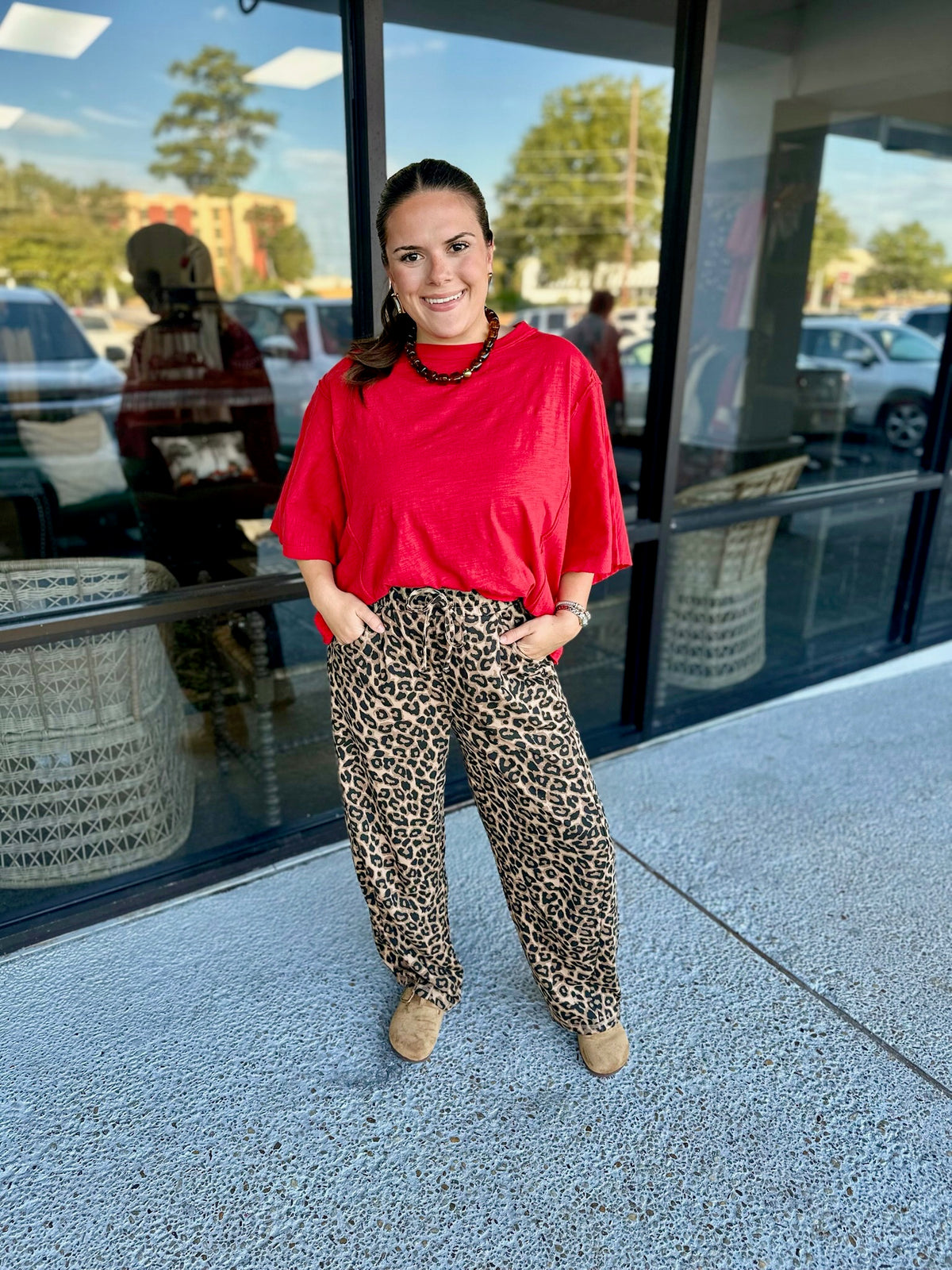 Abstract Barrel Pants