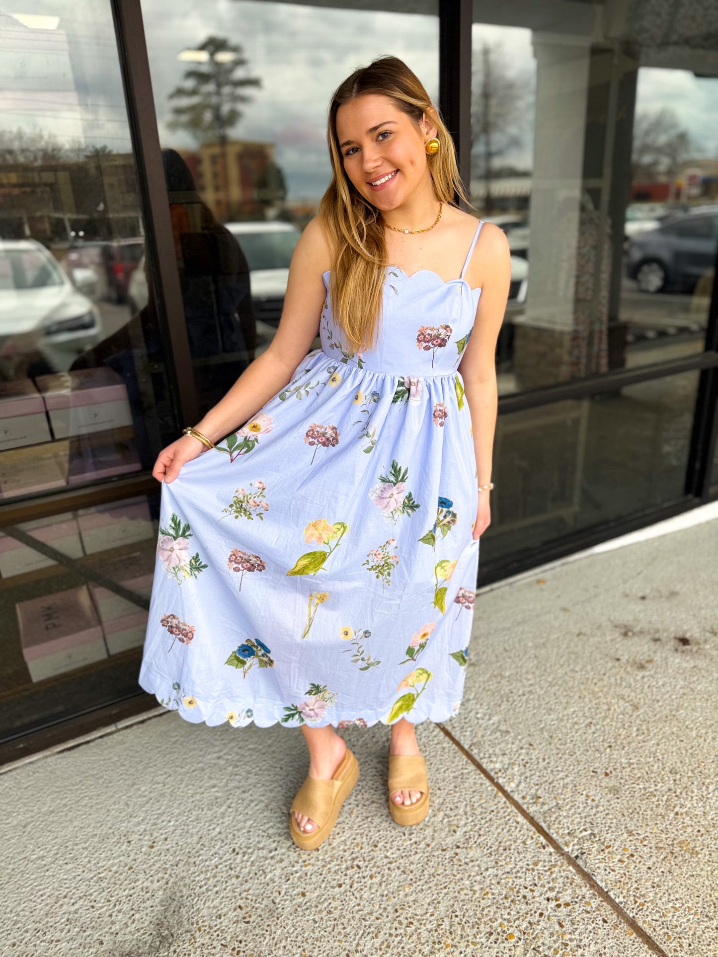 After Work Dress - Blue Mix