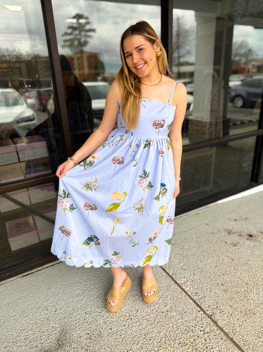 After Work Dress - Blue Mix