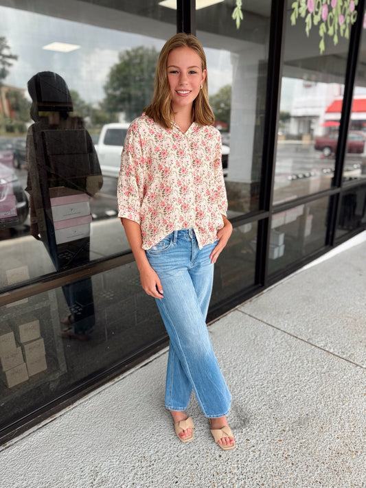 Back to School Top - floral
