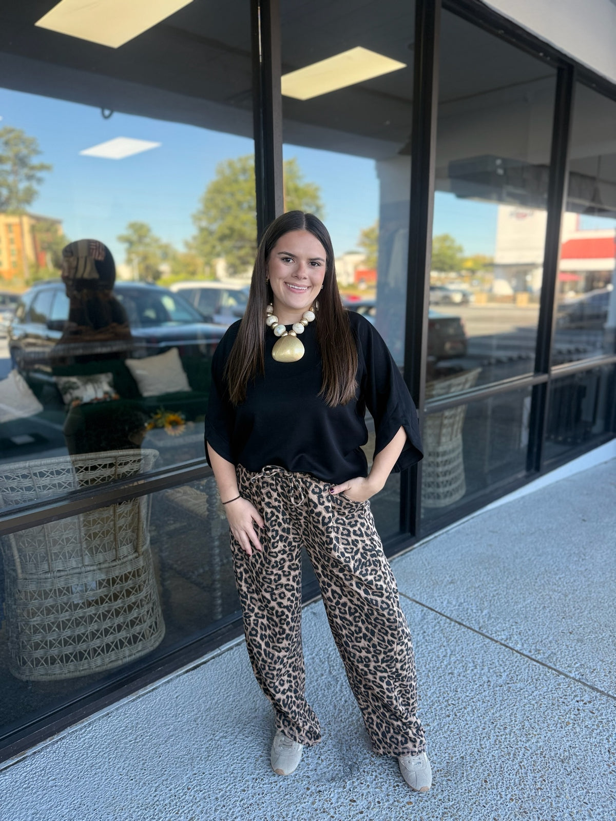 Cozy Little Moments Top - black
