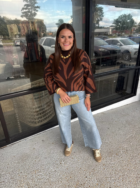 Tiger Lovin' Top - brown