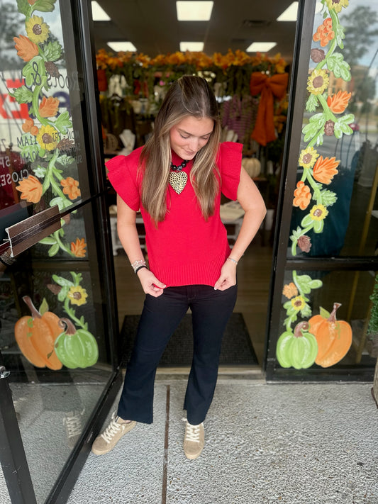 Macy Top - red