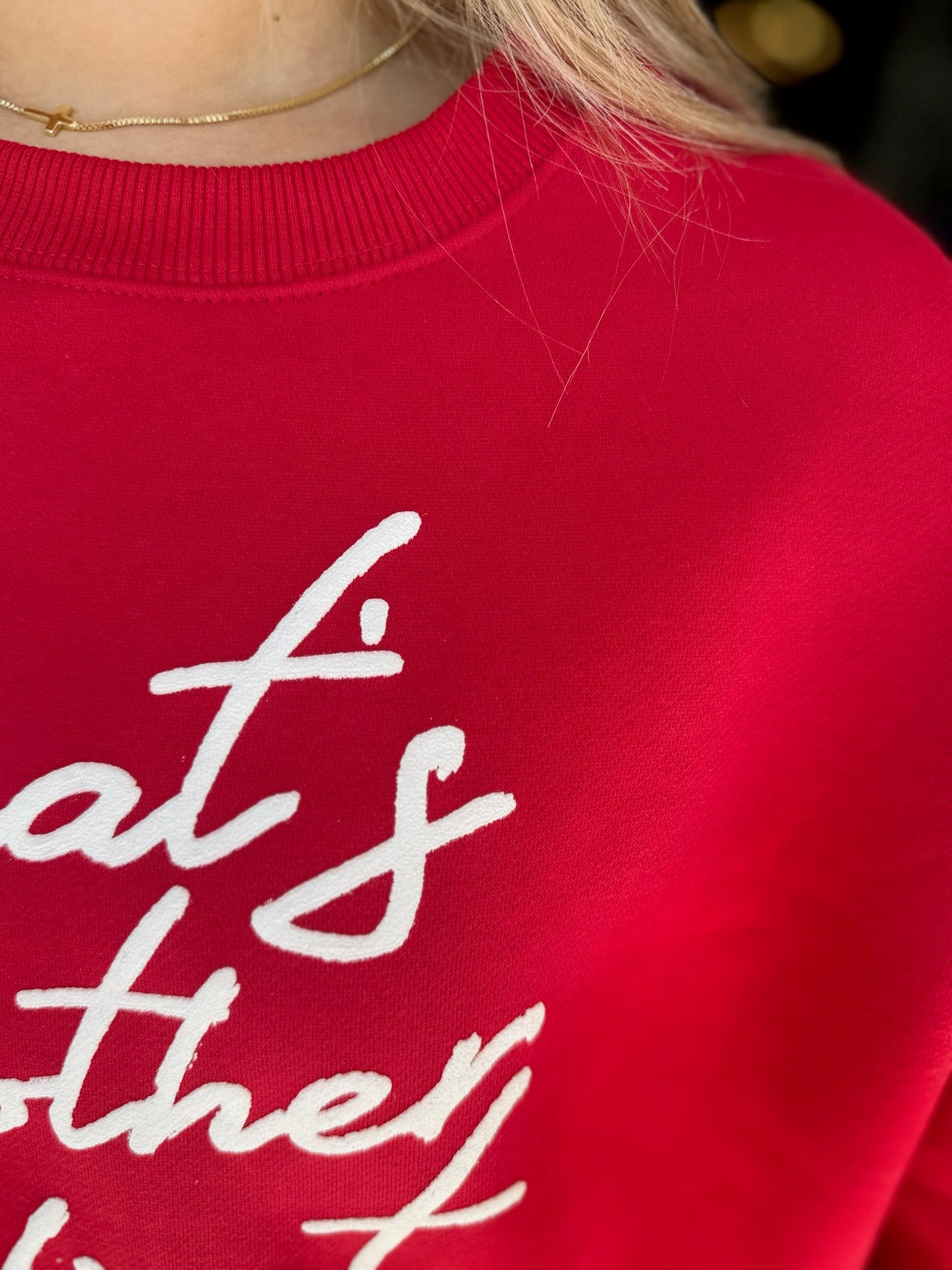 That’s Another first down crop sweatshirt