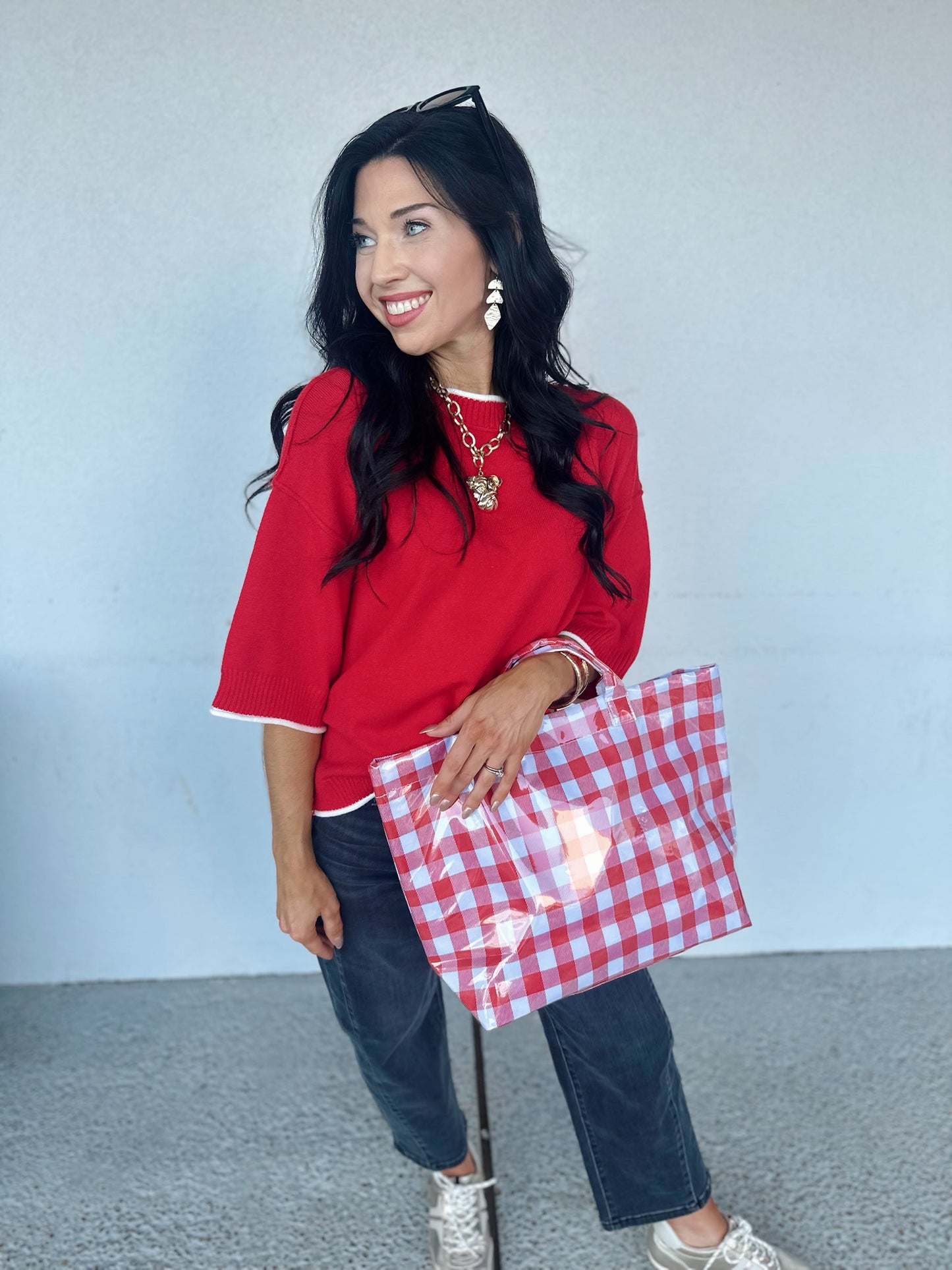 Halftime Cutie Top - red