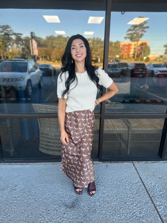 Saddle Up Horse Skirt