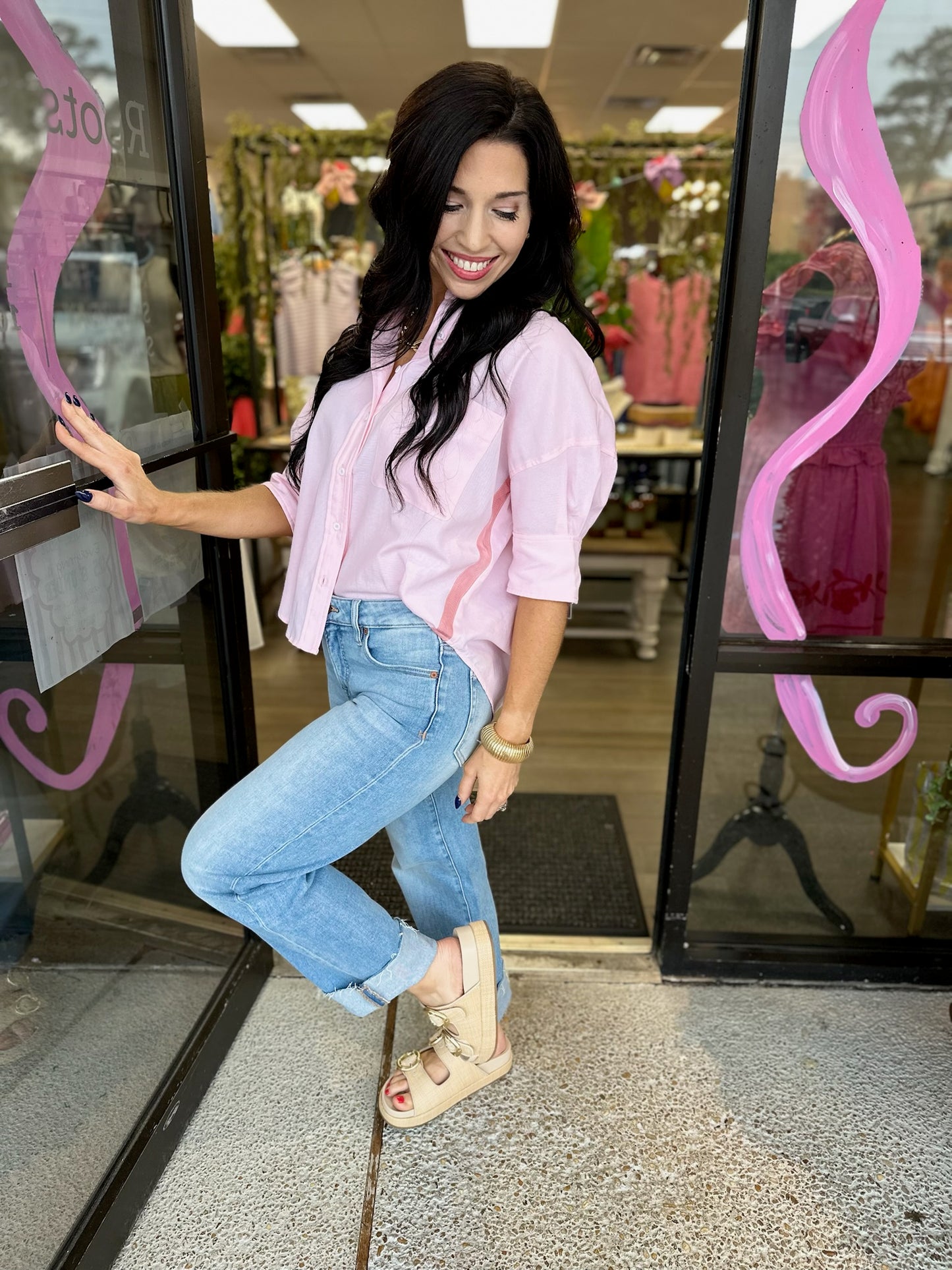 Alana Top - cotton candy