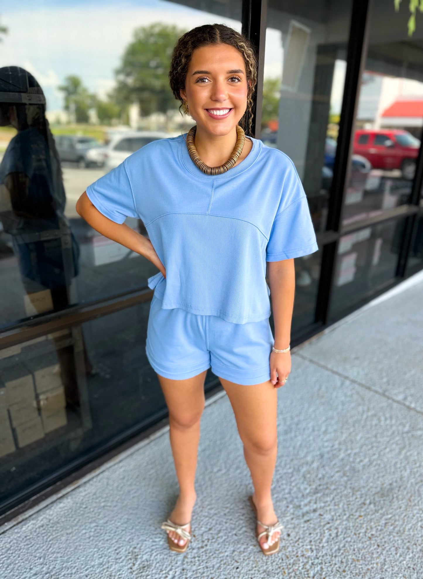 Caroline Set - sky blue
