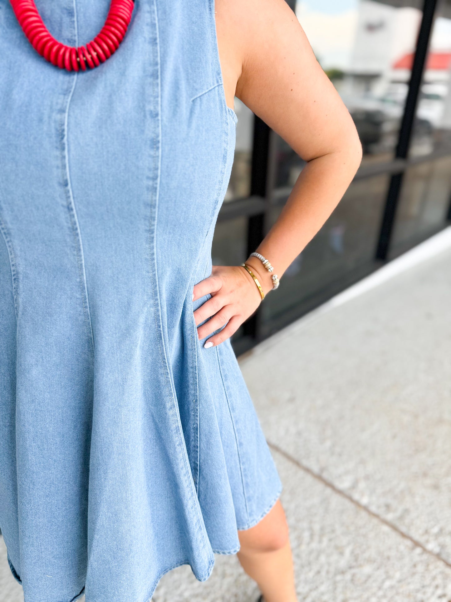 Here I Come Denim Mini