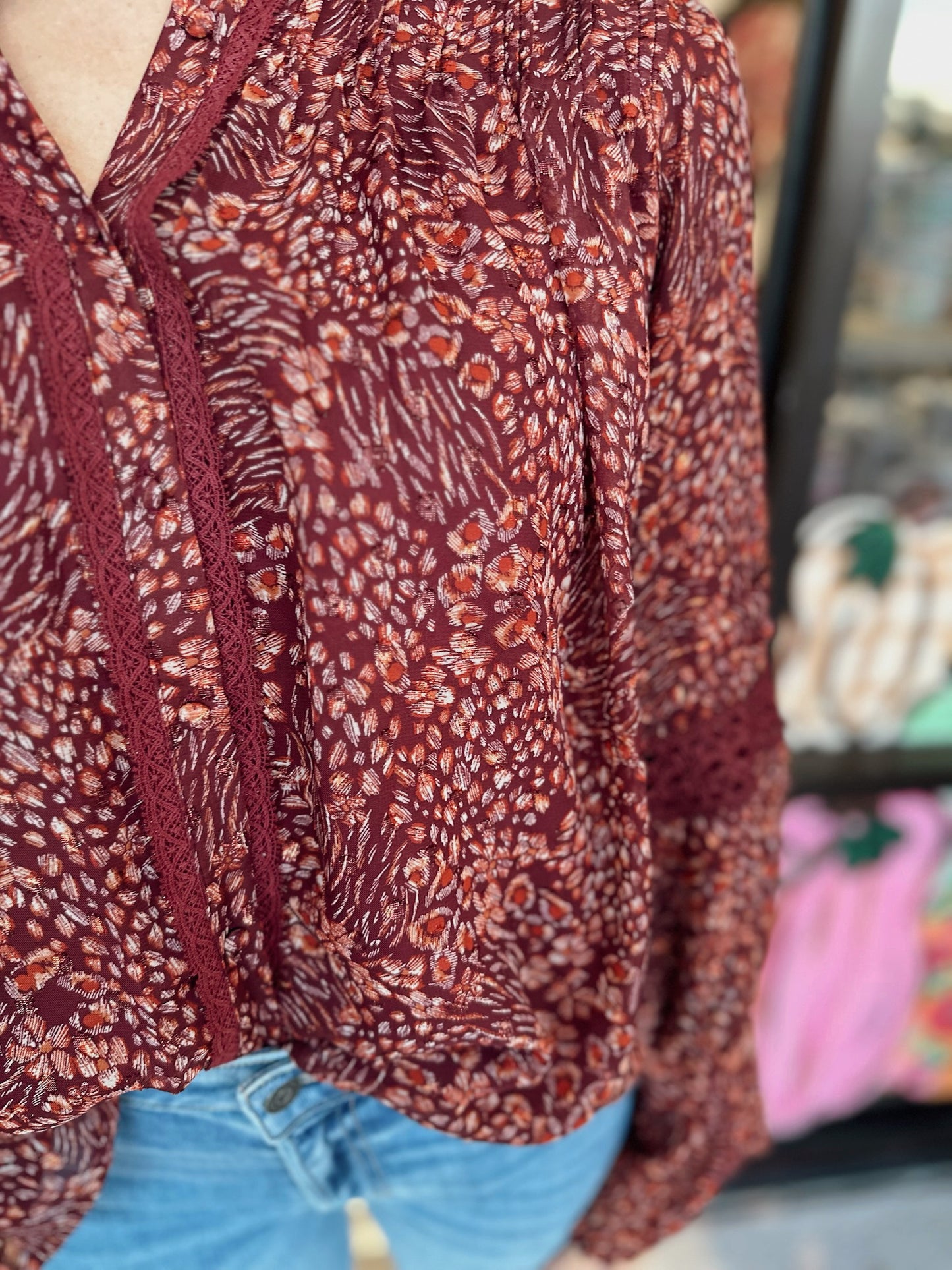 My Wish-Burgundy Multi