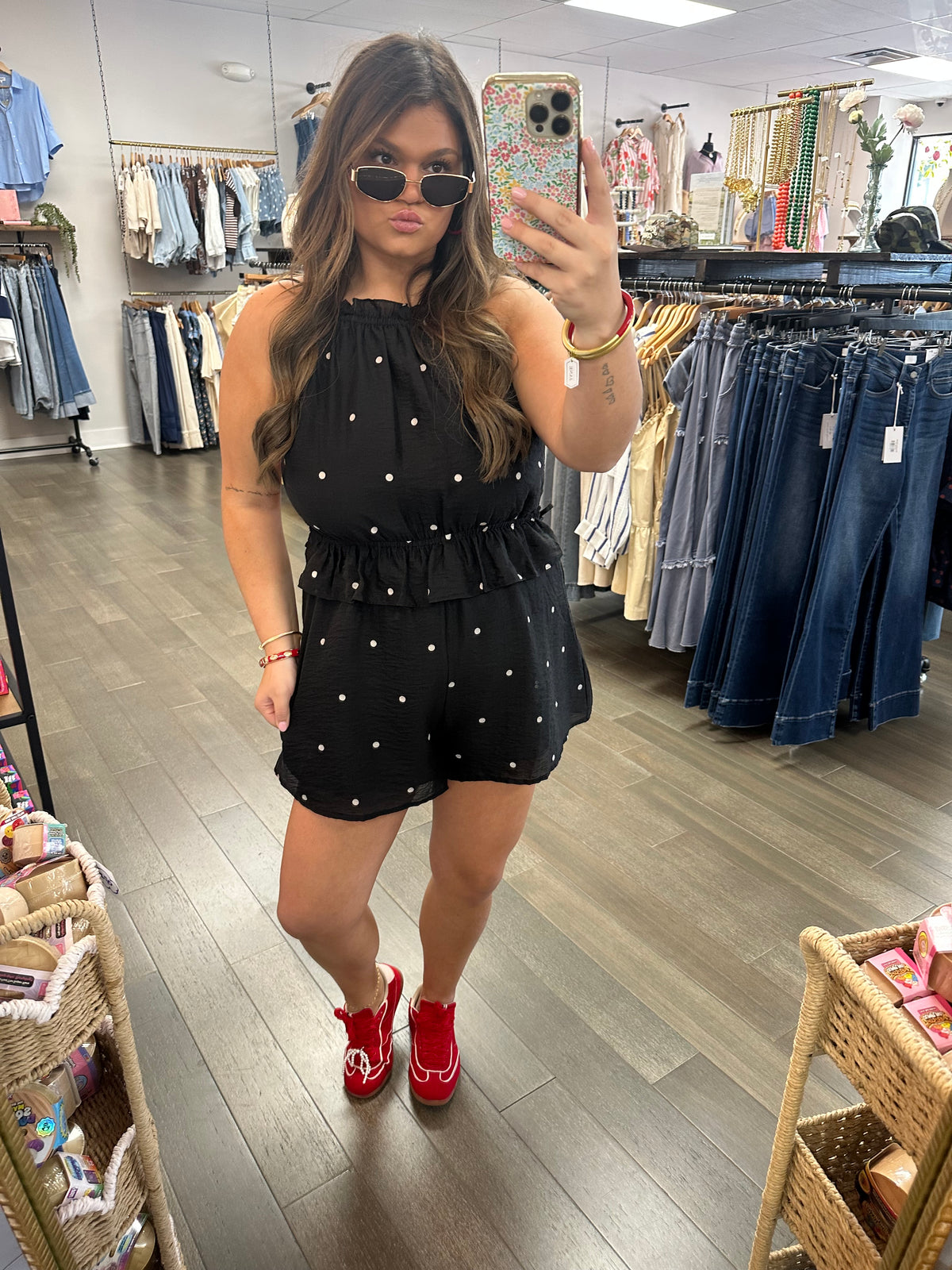 should be me romper - black